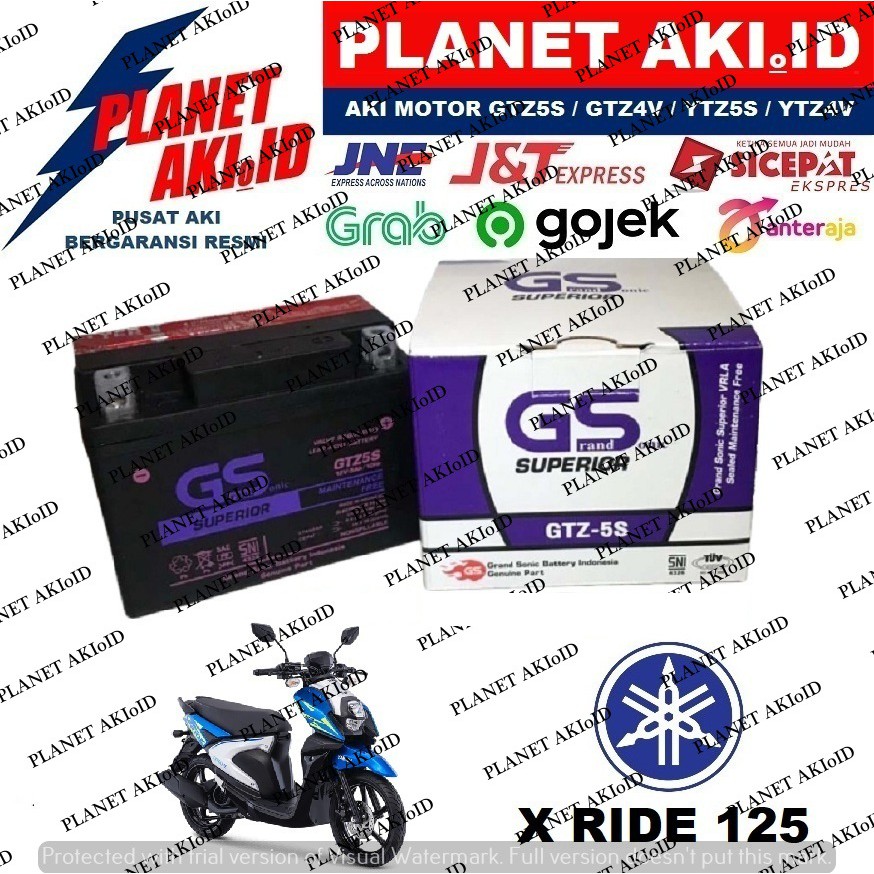 Aki Motor Yamaha X Ride 125 GTZ5S Accu Kering MF