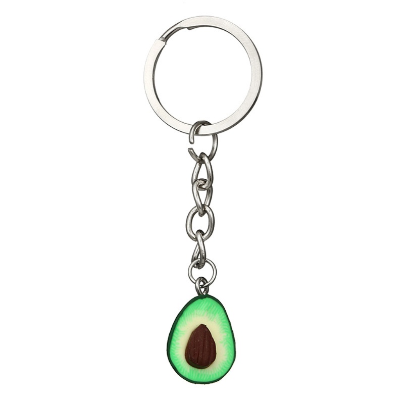 SIY  Cute Handmade Green Avocado BFF Friendship  Key Chains Simulation Fruit Jewelry