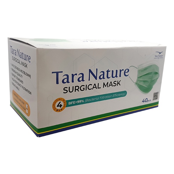 Masker Medis TARA SURGICAL MASK 4 PLY by Tara Nature 100% ORI isi 4pcs