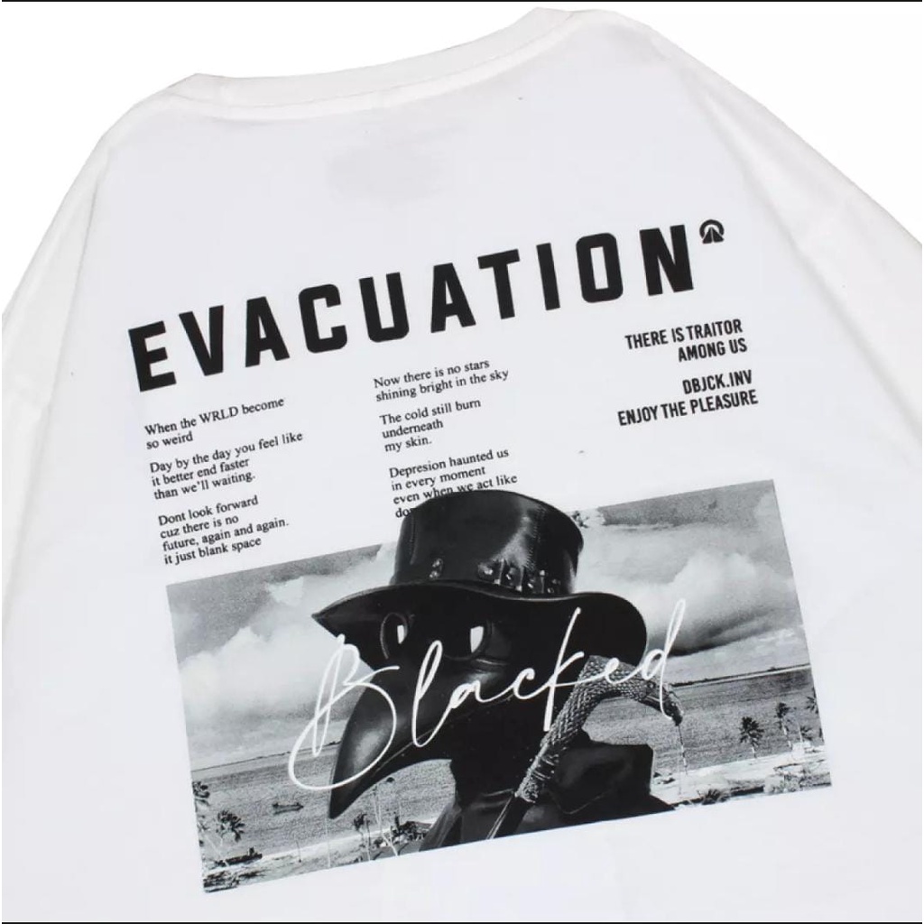 COD-Crewneck Nasa H*M Evacuation Putih Full Lebel Uniqlo l Sweater North South East South East West Russ Premium Quality Termurah