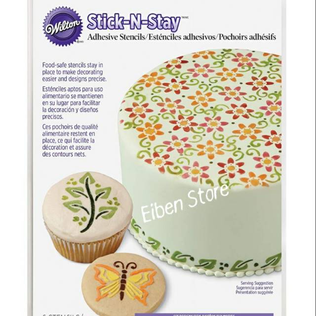 

Wilton Stencil Stick & Stay Nature set-6