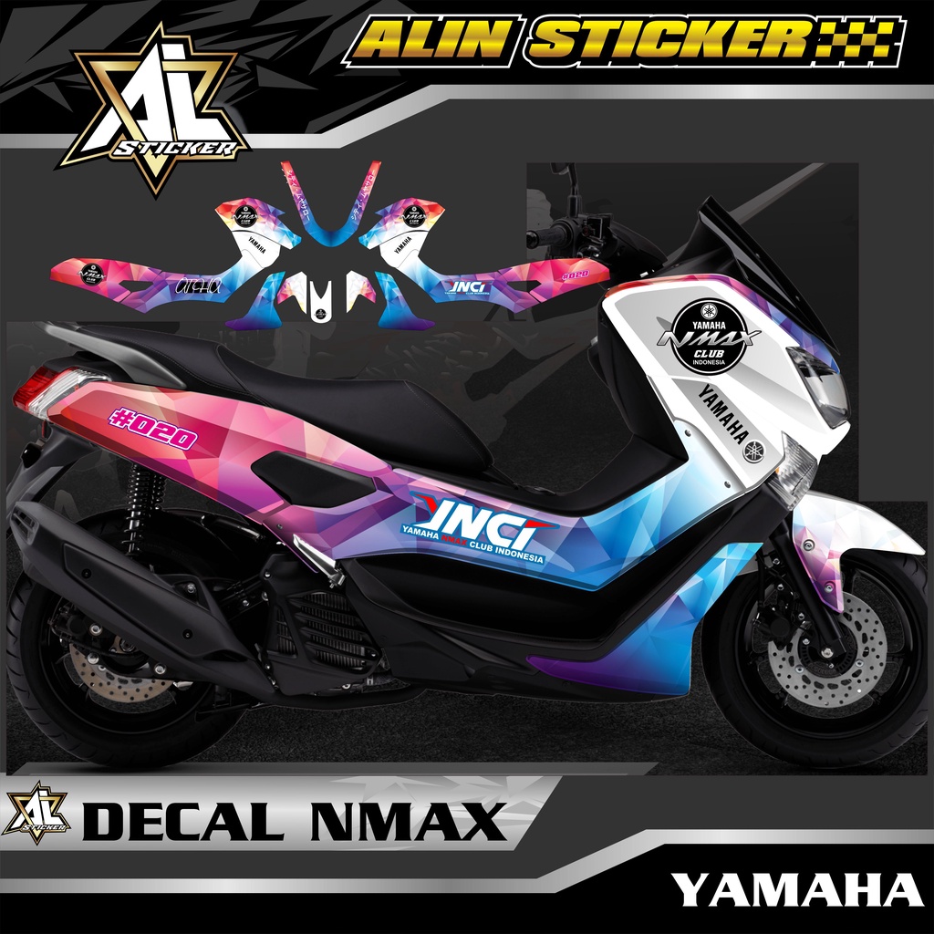 Decal Nmax 155 New 2020 2021 - Decal full Body Nmax desain grafis