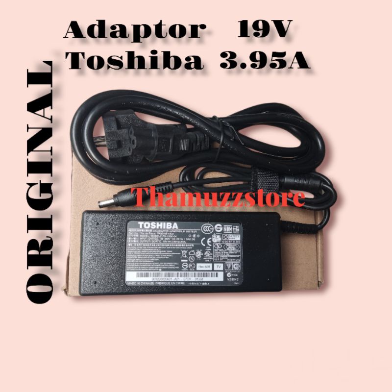 Adaptor Charger Toshiba 19v - 3.95a 5.5 2.5mm toshiba Original