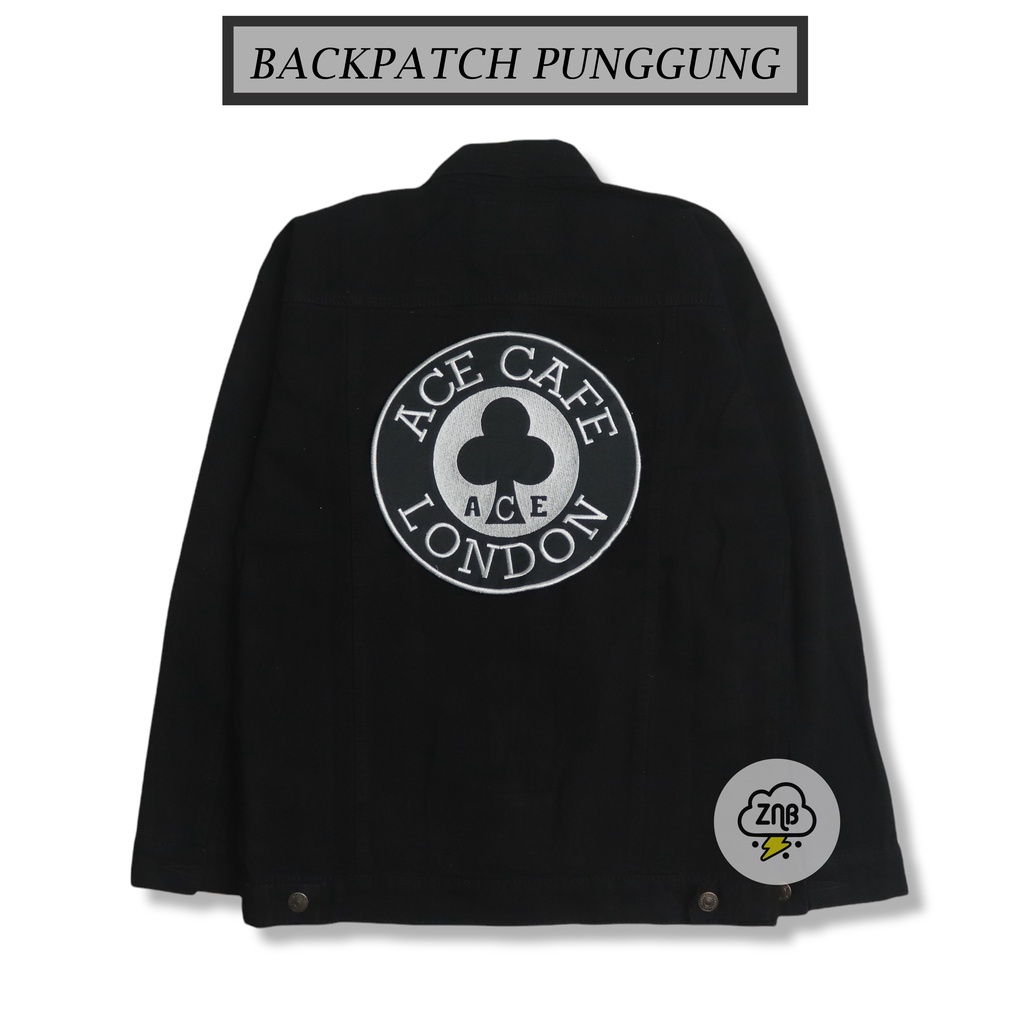 PATCH BORDIR BACKPATCH EMBLEM TEMPELAN JAKET ACE CAFE LONDON