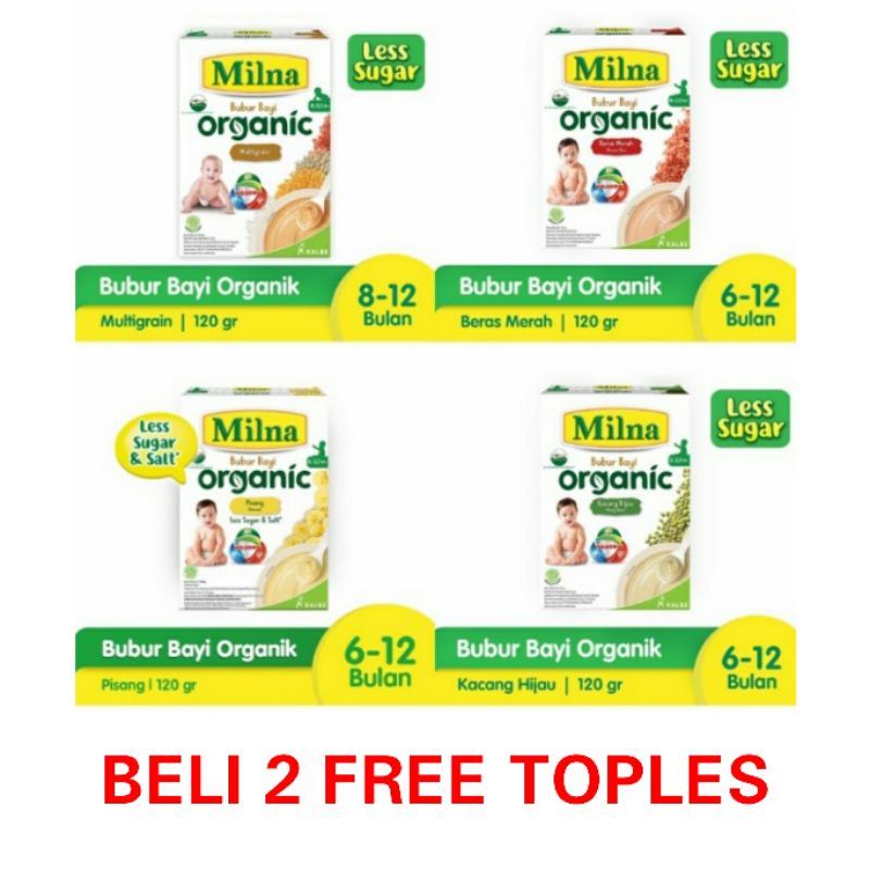 Milna Baby Porridge Organic Bubur Bayi Organik 120 g