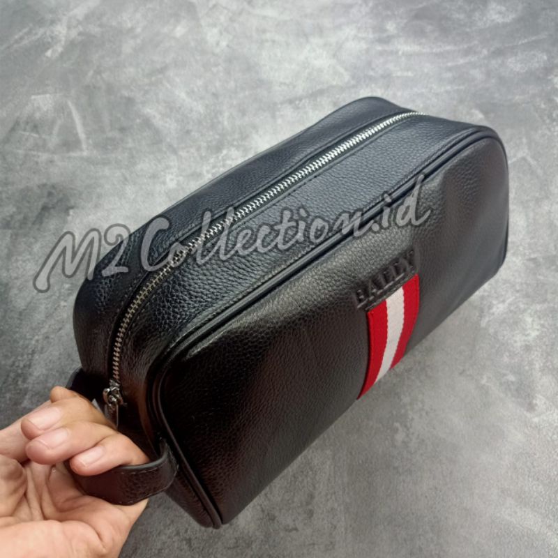 Pouch Bag Bally/Tas Tangan Leather/Handbag Kulit Asli Import