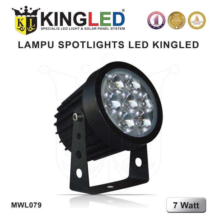 LAMPU SOROT / LAMPU FLOODLIGHT / LAMPU SOROT TAMAN / DINDING 7WATT - Putih