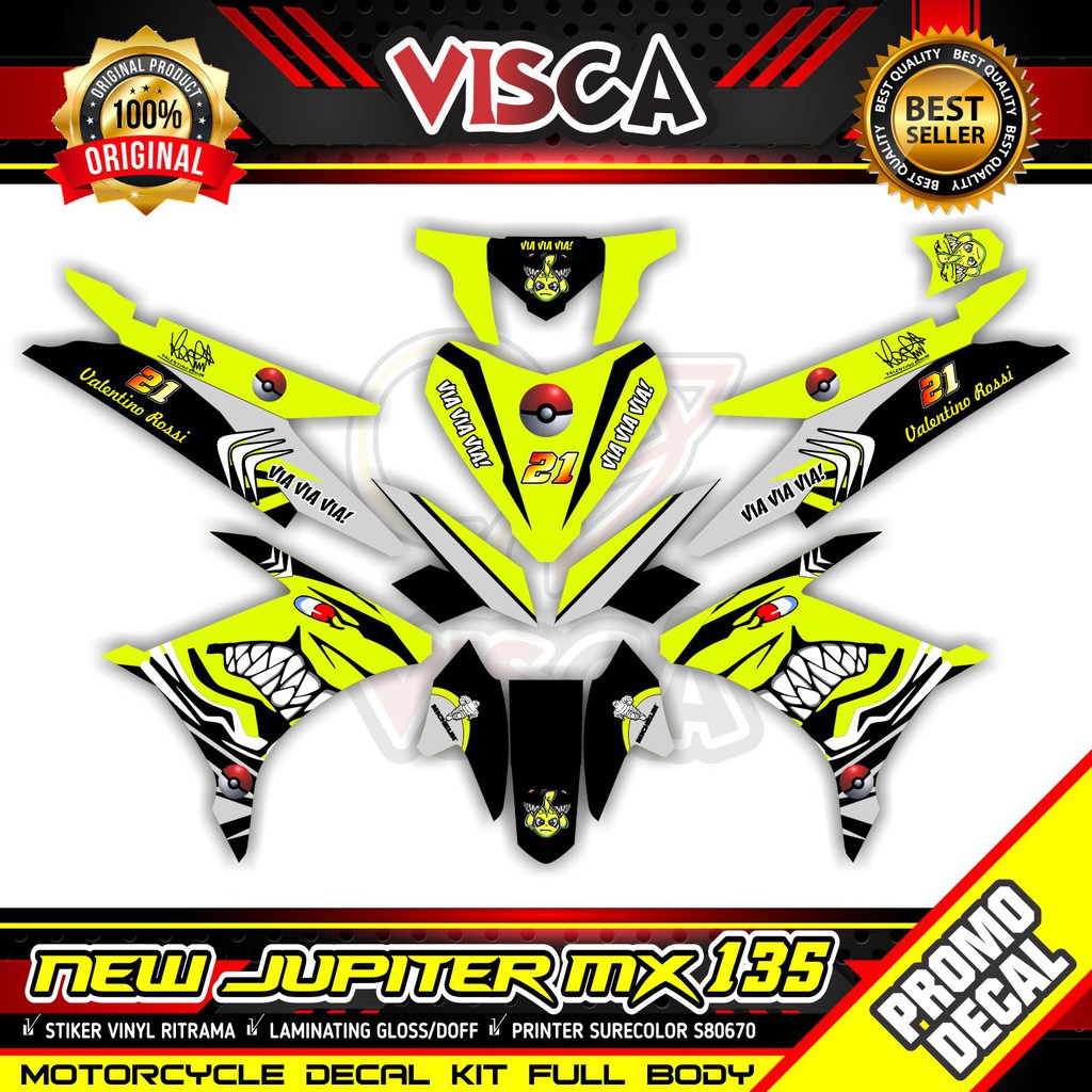 Stiker Jupiter Mx 135 New Full Body Decal Jupiter Mx 135 New Full Body Striping New Jupiter Mx 135 V