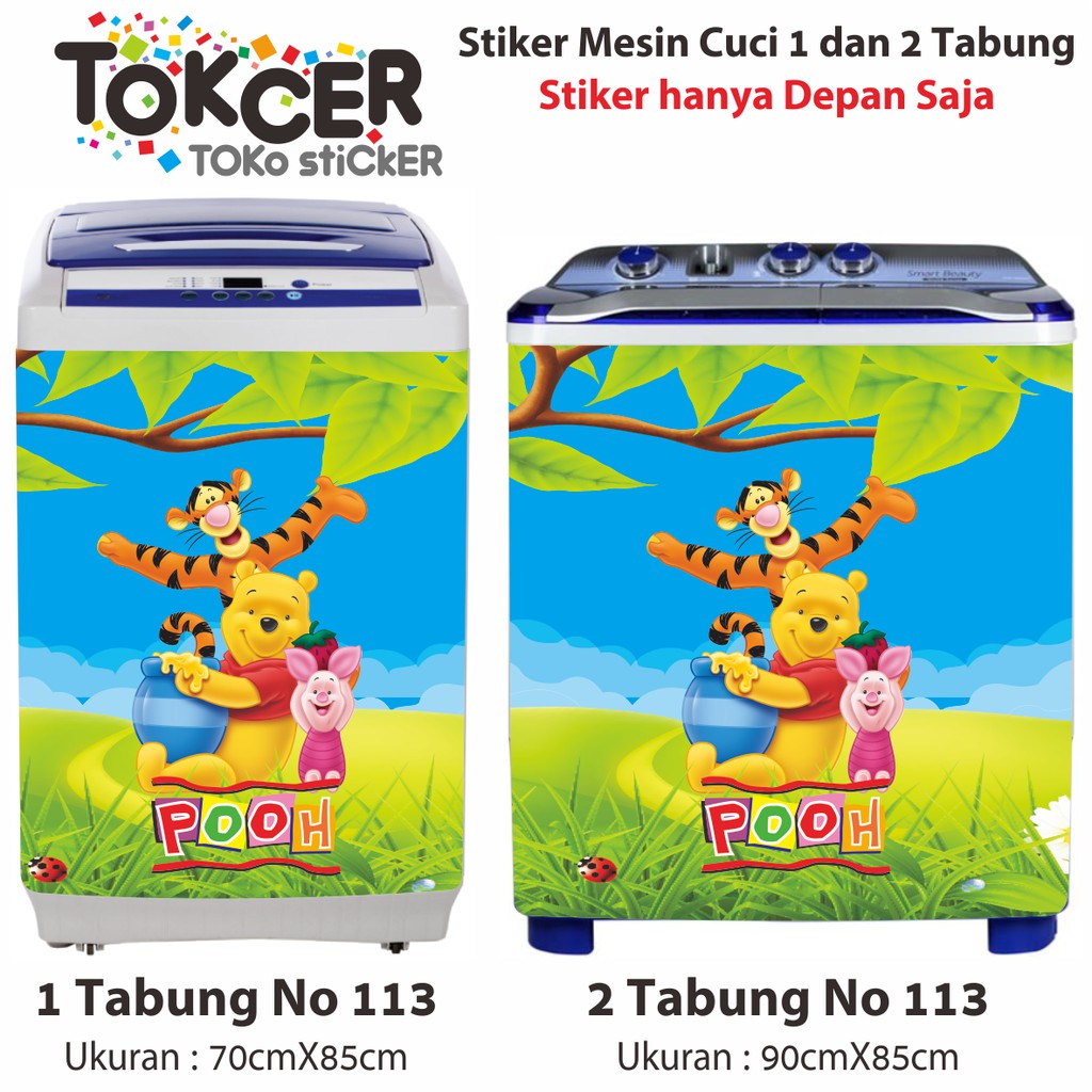 Stiker Mesin Cuci Winnie The Pooh