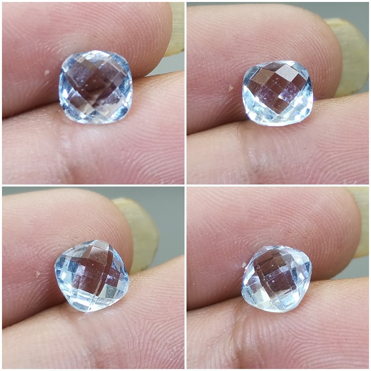 Batu Natural Sky Blue Topaz Original Kode R156