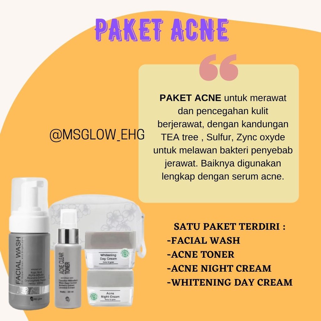 PERAWATAN WAJAH MS GLOW WHITENING MS GLOW ORI SERUM MS GLOW