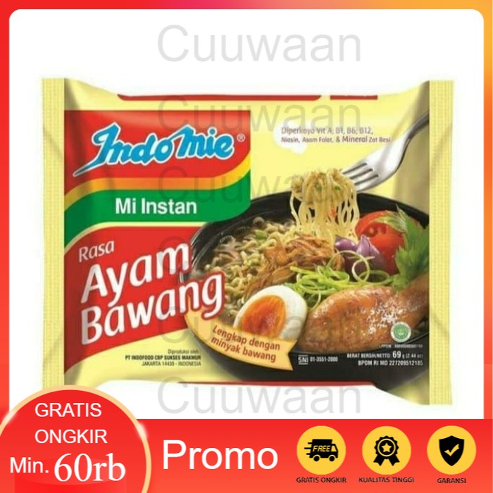 

Indomie Ayam bawang 69 gram