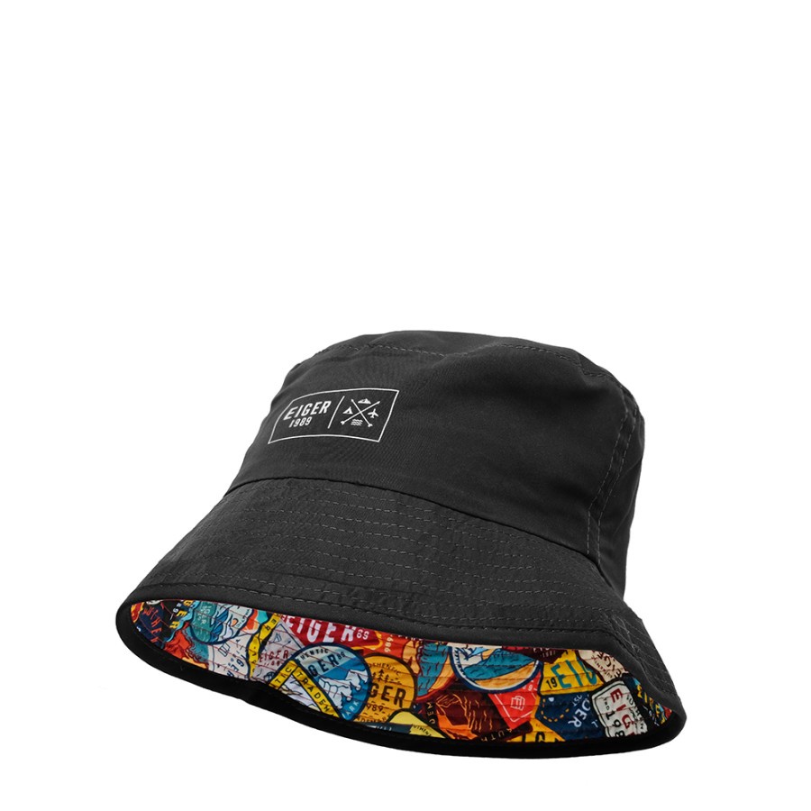 Topi EIGER1989 Bucket Hat 910006540 Black
