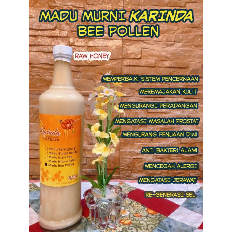 

Madu Murni "KARINDA" BEE POLLEN 950gr