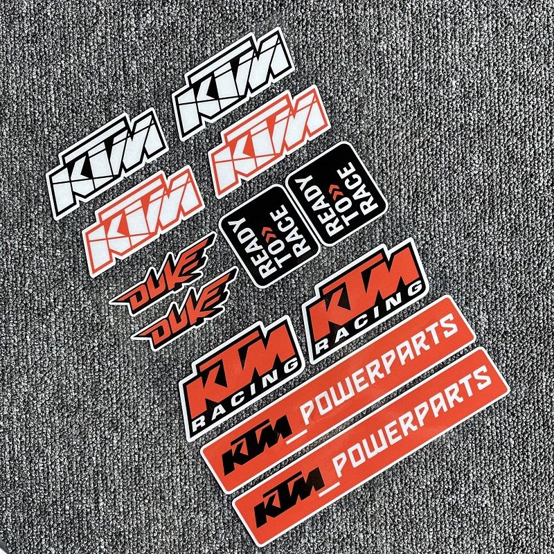 ✨READY STOCK✨ KTM Reflective Motorcycle Sticker Helmet Decoration Decals Bully Dog Tank Stickers