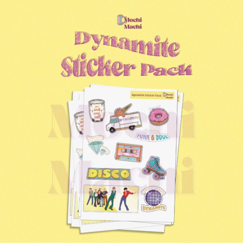 

Dynamite Sticker Pack / Sticker BTS / Sticker Dynamite / RM JIN SUGA JHOPE JIMIN V JUNGKOOK