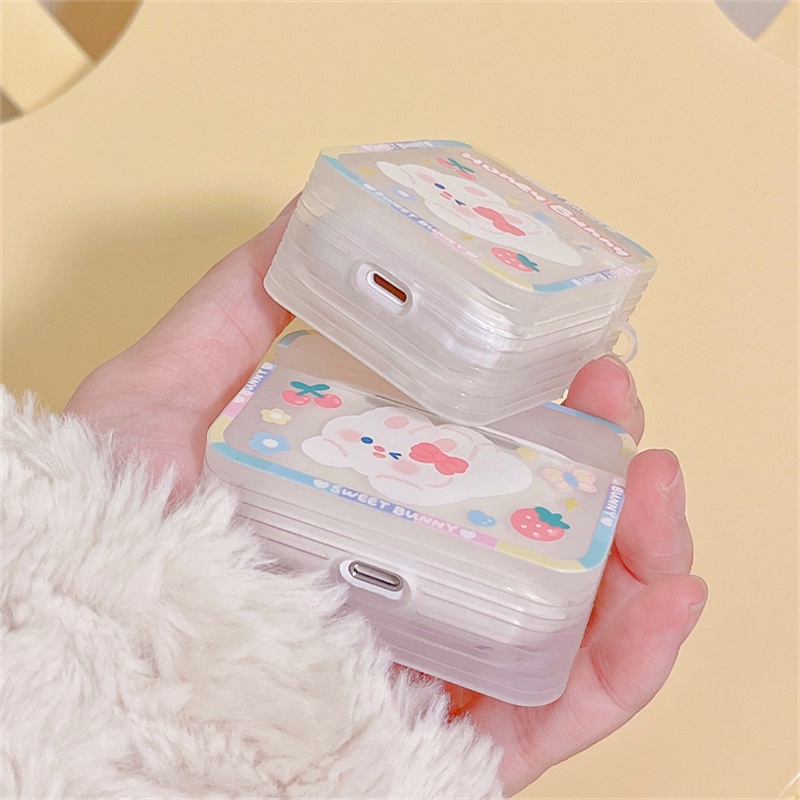 Casing AirPods case Shockproof Untuk Airpods1Per2Airpodspro gen3 AirPods pro2 Model Kelinci Lucu