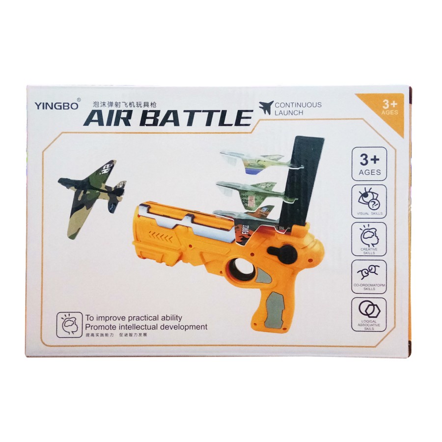 M173 Mainan Tembakan Pistol Ketapel Pesawat / Air Plane Battle Launcher Toys Catapult