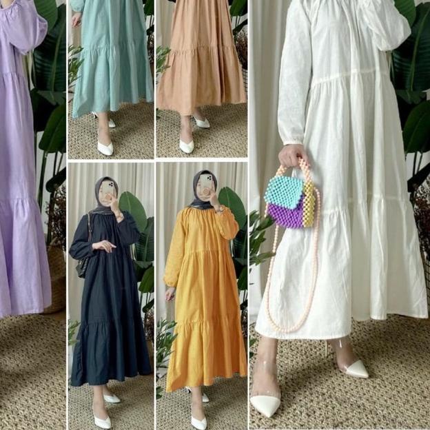 ➶ RD FASHION SABRINA MIDI DRESS TUNIK JUMBO ➽