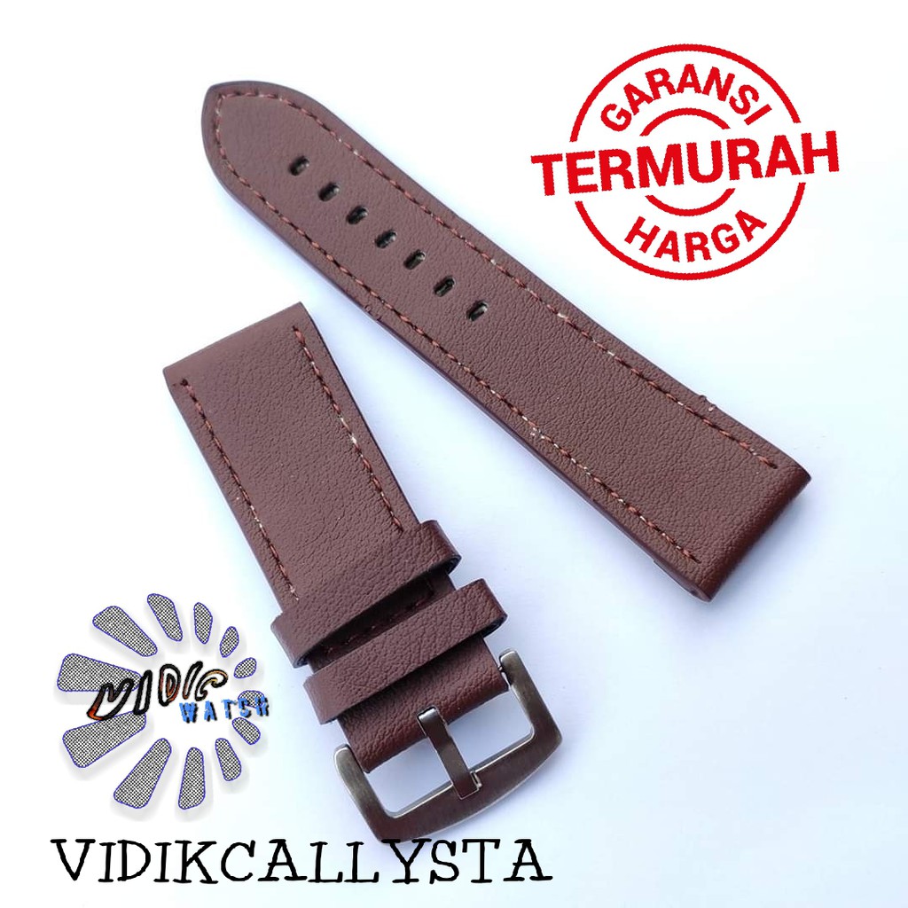 Strap Tali jam tangan kulit leather Pria 26mm Tali jam kulit BZ26 26 MM