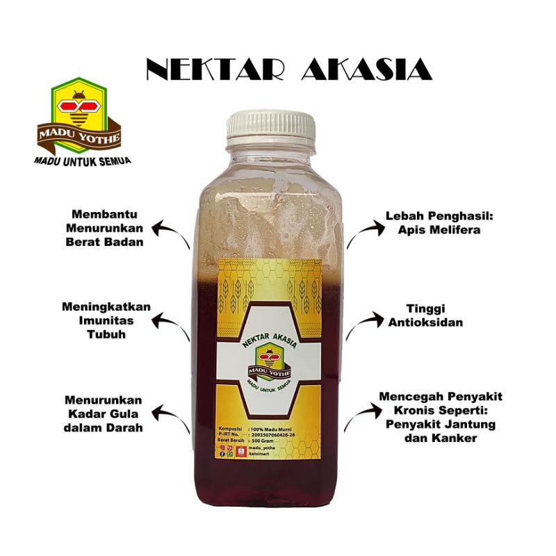 

Madu murni Yothe 500gr