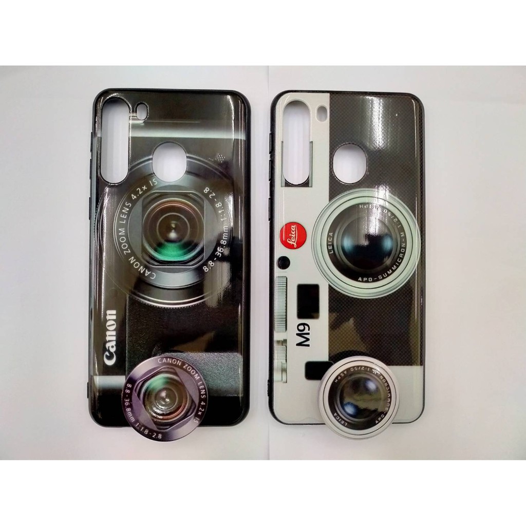 Casing SAMSUNG A21  Case Fuze Casing Camera GRATIS Popsocket Karakter Lucu