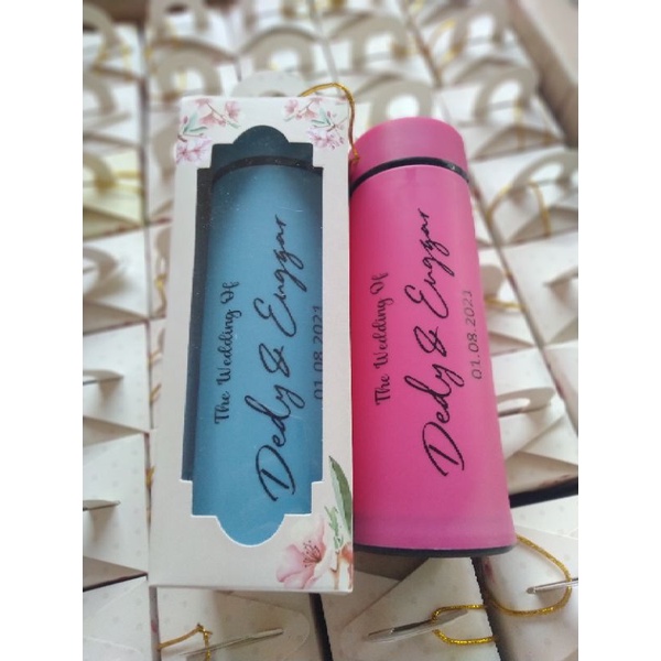 Souvenir botol termos 450ml// tumbler kaca