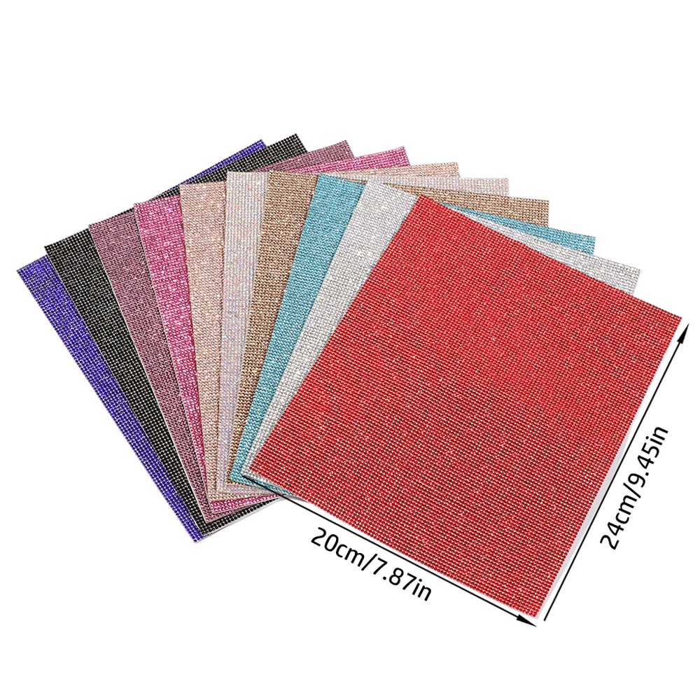 Suyou Stiker Kristal Glitter Berlian Imitasi Multi Warna Dekorasi Mobil / Pesta / Rumah Diy