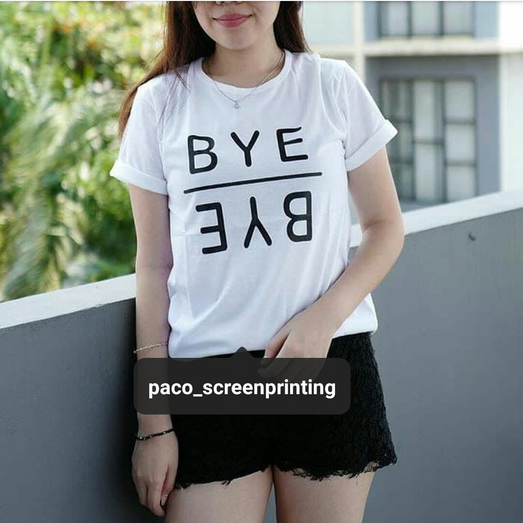 GALETHA Kaos Distro Bye Bye Cotton Combad 30s / Kaos Pria / Atasan Wanita / Jaket Pria COD