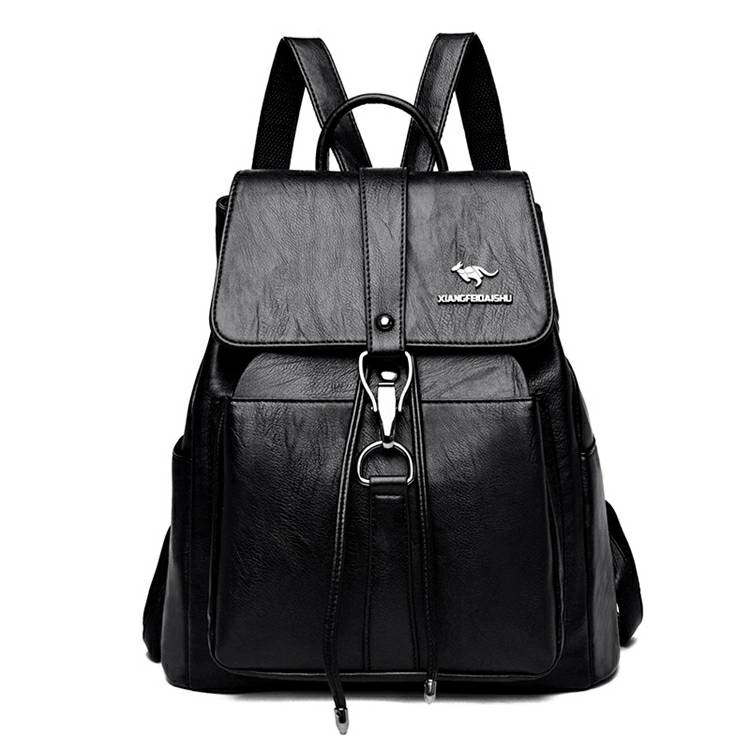 Ransel Cewek Kulit Motif Kangguru Backpack ESCORTBAGS Korea Distro Keren Lucu Cool Kuliah Sekolah Tas Wanita