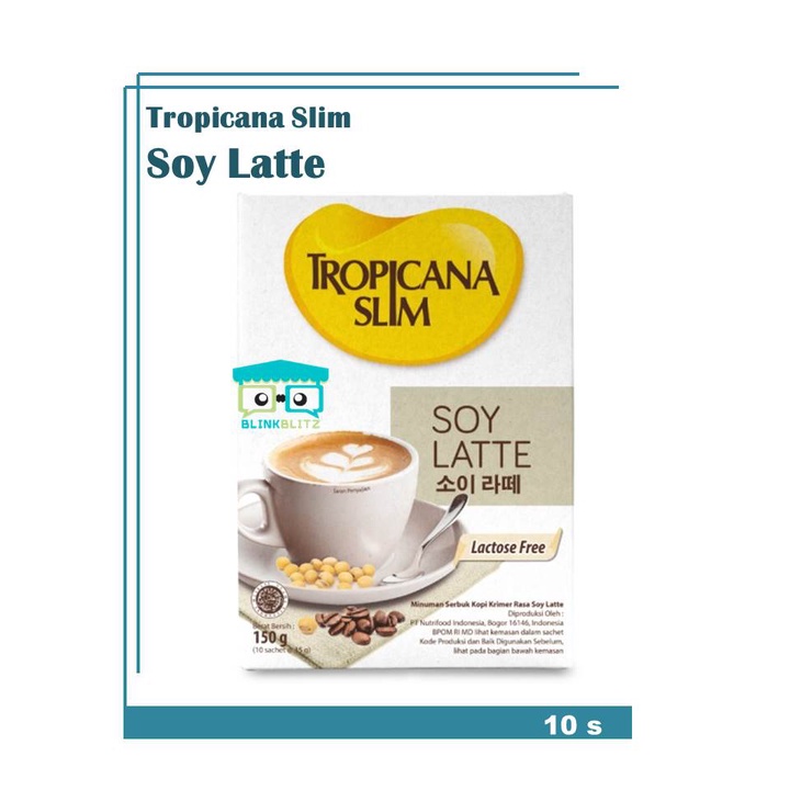 

BOX Tropicana Slim Soy Latte 10S Kopi Susu Kacang Rendah Gula