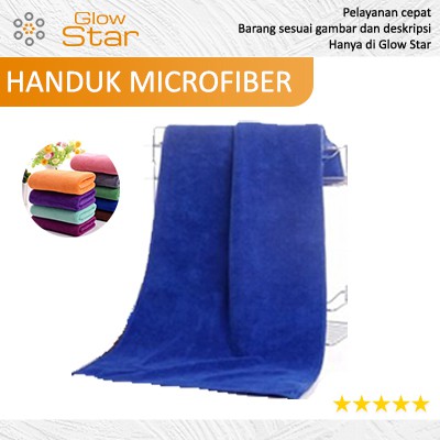 GIANTEX Handuk Microfiber Quickdry 35 x 75 cm - U0755 [BIRU]