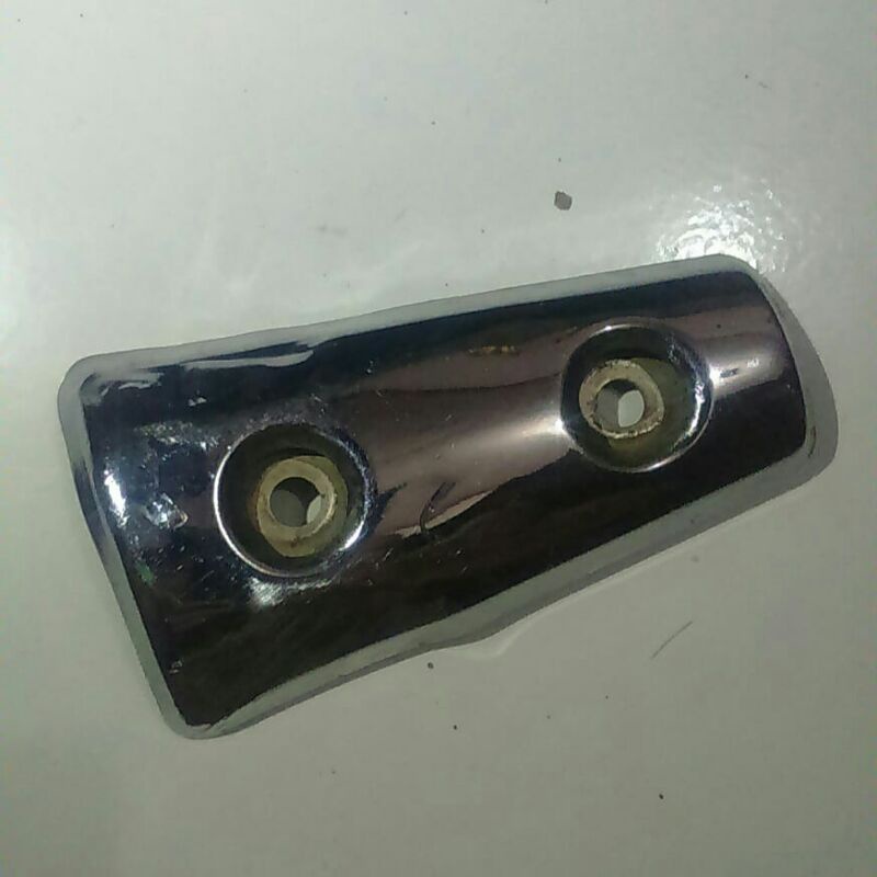 cover depan kecil kover knalpot tebeng tameng pelindung protector muffler tutup bagian depan nuvo ya