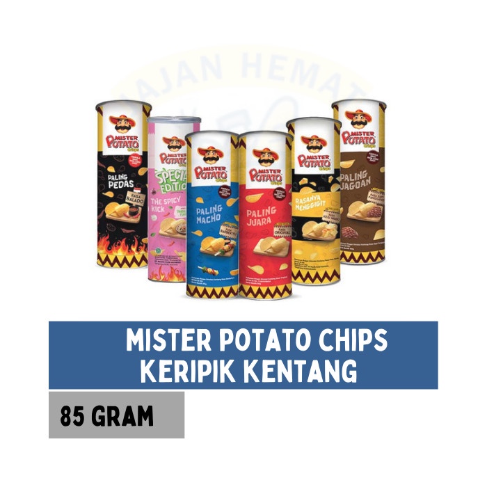 

MURAH Mister Potato Crisps 85g Original/Sapi/BBQ/Balado/Keju Madu/Matah - KEJU MADU