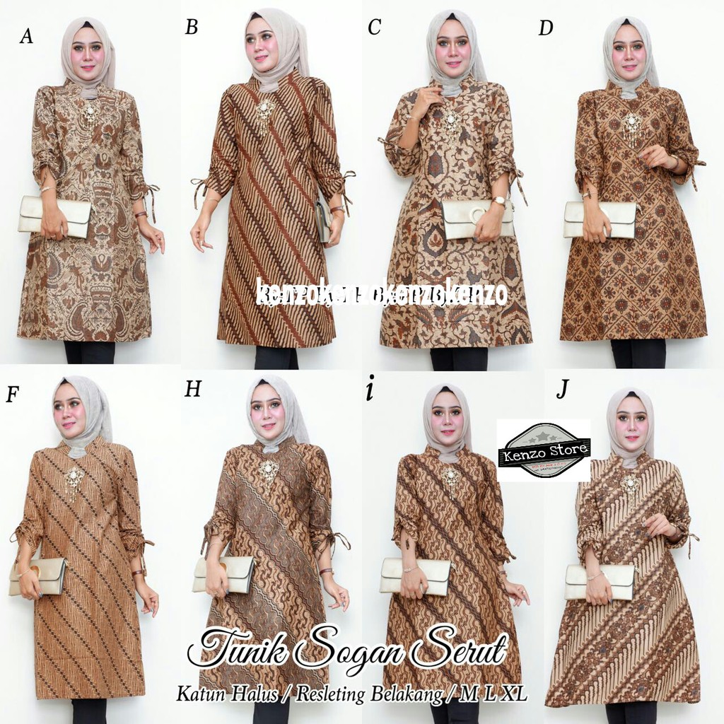 Tunik Sogan Serut Batik