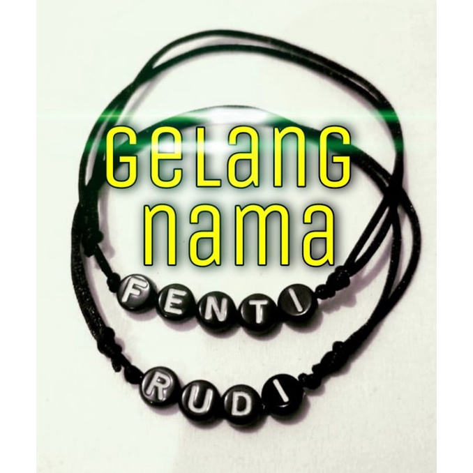 GELANG NAMA HURUF GELANG COUPLE