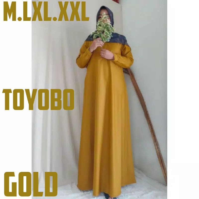 gamis polos toyobo fodu premium/gamis wanita muslimah