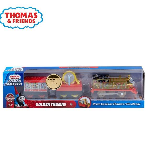 Thomas Friends Trackmaster Motorized Railway Celebration 75th Golden Thomas Original By Fisher Price