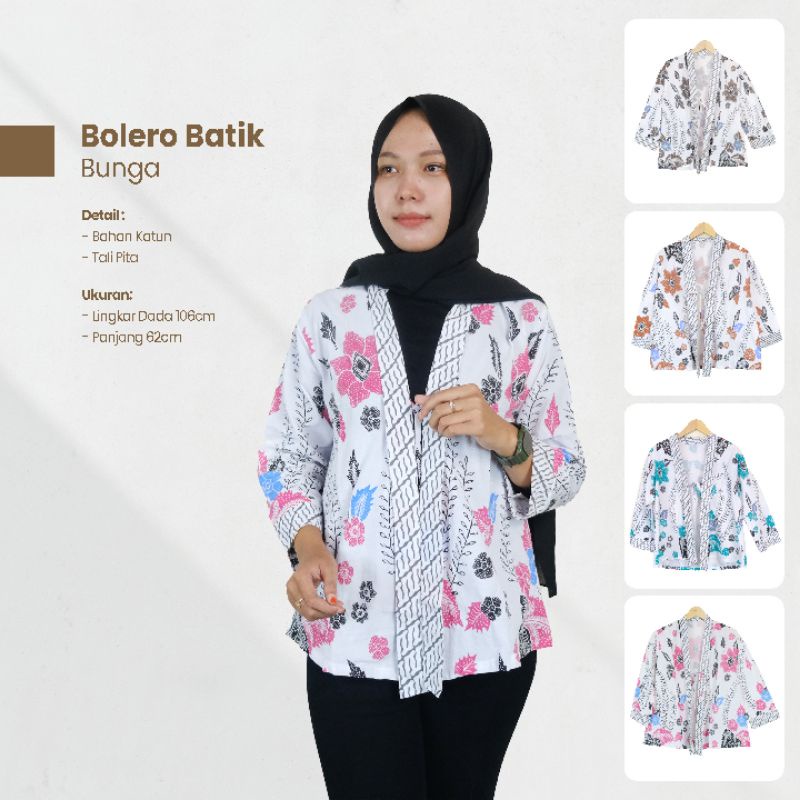 Bolero Batik Bunga - NairaBatik