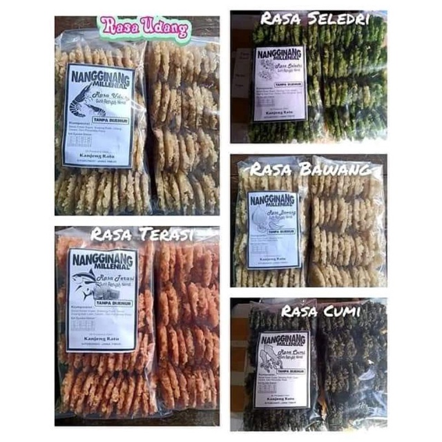 

RENGGINANG KHAS SITUBONDO / RASA CUMI / RASA TERASI / RASA BAWANG / RASA SELEDRI / RASA UDANG / MIX