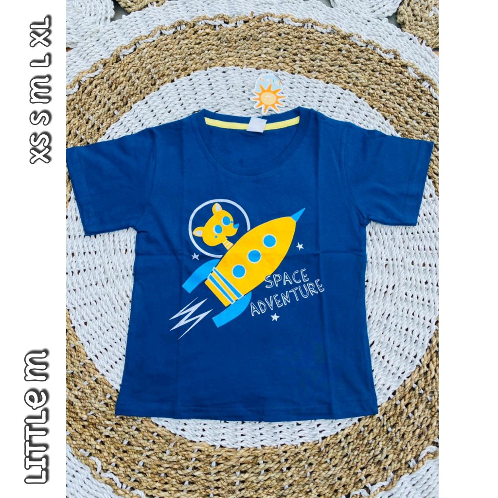 kaos anak roket blue