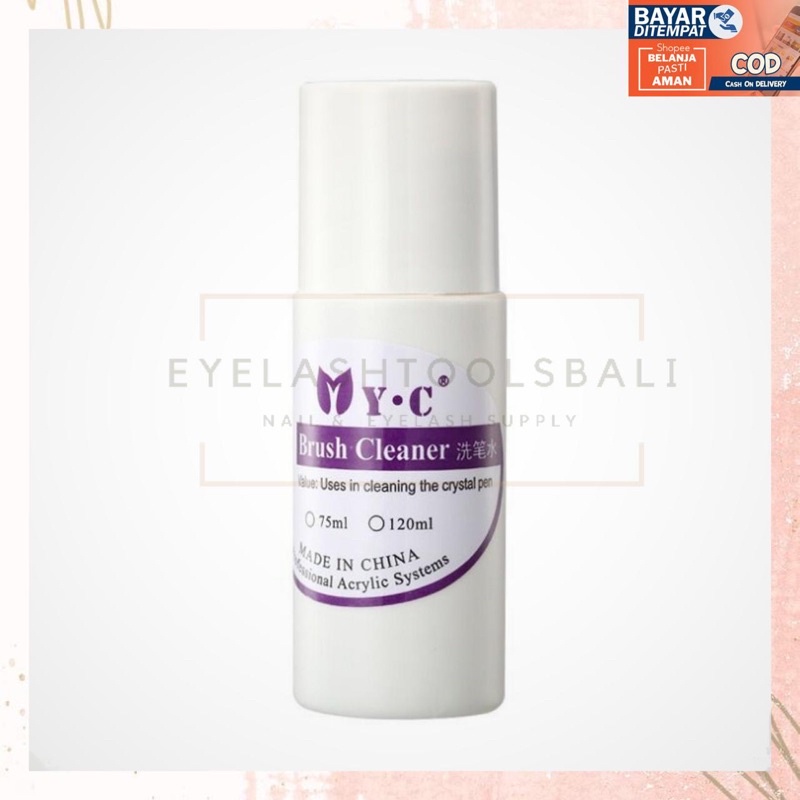 MYC BRUSH CLEANSER  75 ML PEMBERSIH KUAS NAIL ART