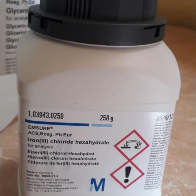 Jual Iron III Chloride Merck/ Fecl3/ Besi III klorid Shopee Indonesia