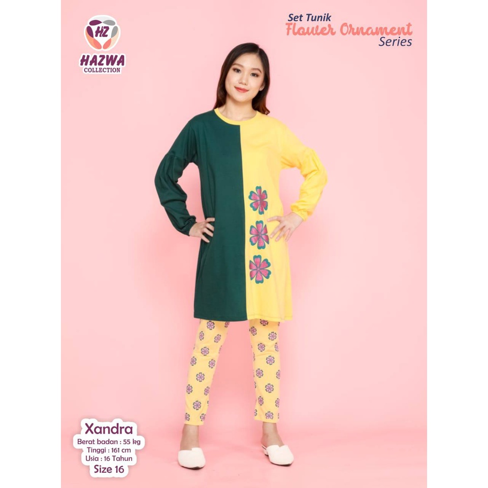 Set Tunik Flower Hazwa