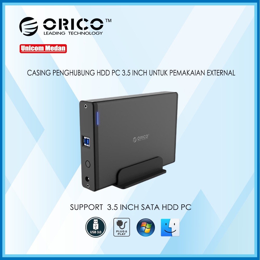 ORICO 3.5 inch SATA HDD USB3.0 External Hard Drive Enclosure
