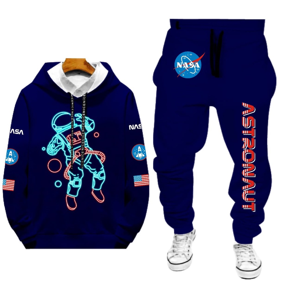 STELAN 1 SET SWEATER DAN CELANA ASTRONAUT