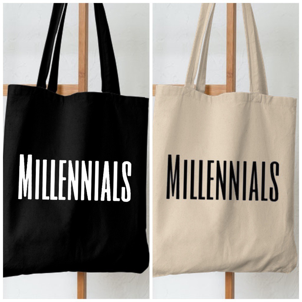 FLASH SALE 7.7 - TOTEBAG KANVAS RESLETING | TOTEBAG MILLENIALS TERBARU! |  TOTEBAG HITAM | TOTEBAG CREAM | TOTEBAG REMAJA | TOTEBAG SEKOLAH