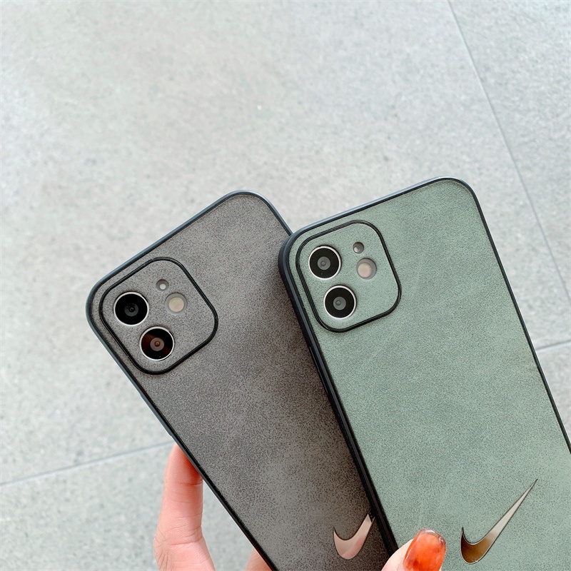 Case Pelindung Bahan Kulit Rusa anti Jatuh Untuk iphone 13 12 pro max 12mini 11pro max Xs max XR 7 8 Se 2020 7plus 8plus