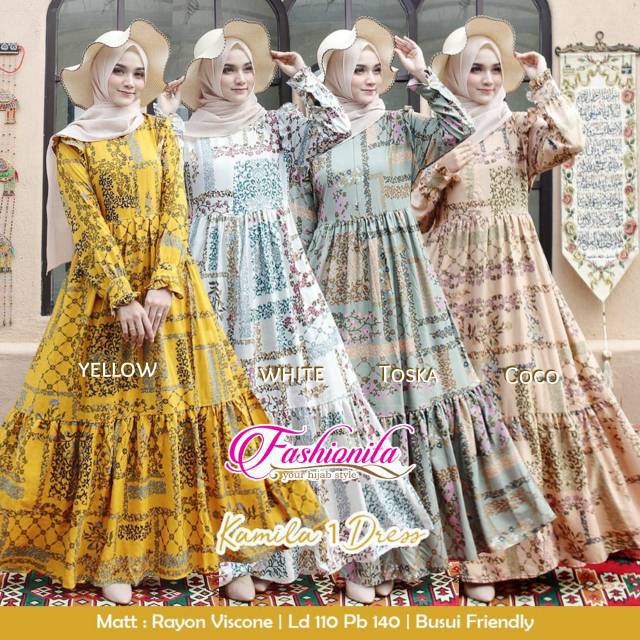 GAMIS // KAMILA DRESS // GAMIS BAHAN RAYON
