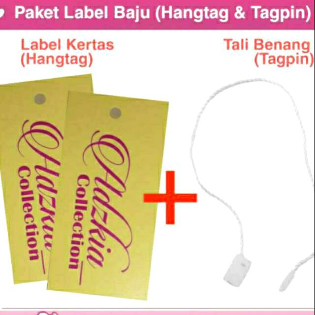 

LABEL HANGTAG BAJU, LABEL KERTAS HARGA